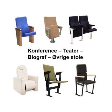 BJERRING Konference - Teater - Biograf stole m.m.
