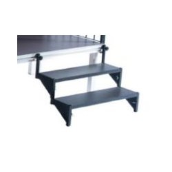 SunSwim standard trappe med m�rkbrun udend�rs skridsikker plade - Kontakt os for priser