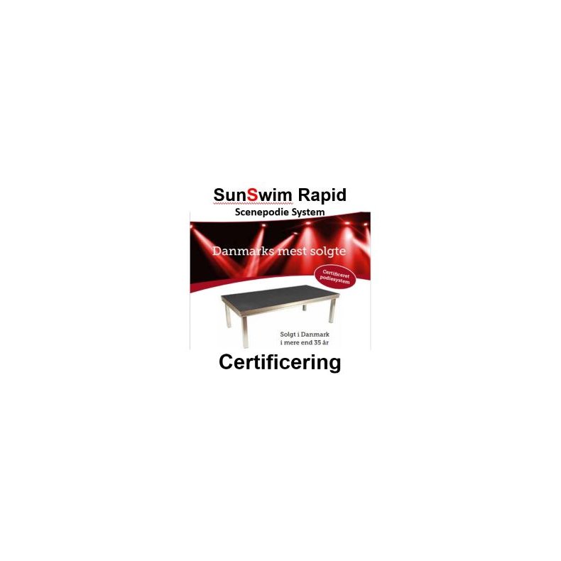 Certificering SunSwim Scenepodie System