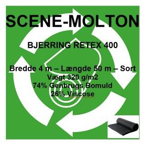 Scene-Molton 4x50 m - Sort Recycling