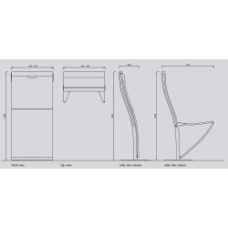 Sofie Gulvmonteret Stol - Kontakt os for priser