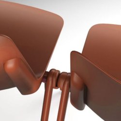 BJERRING Vittoria Stabelstol Sort Sde/Skal uden armln - Kontakt os for priser