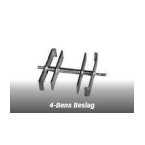 4-Bens Beslag - 40x40 mm ben SunSwim Rapid 