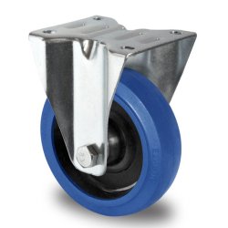 Flight-Case Hjul- Blue Wheels� Fast u/bremse�  �.160x46 mm- Total h�jde 193 mm- Belastning 350 kg