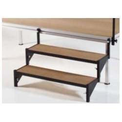 SunSwim standard trappe med m�rkbrun udend�rs skridsikker plade - Kontakt os for priser