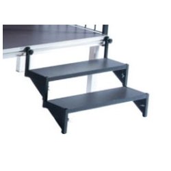 SunSwim standard trappe med m�rkbrun udend�rs skridsikker plade - Kontakt os for priser