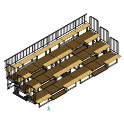 BJERRING Butterfly Foldbar Mini Tribune Leveret til Nuuk Skole Grnland 