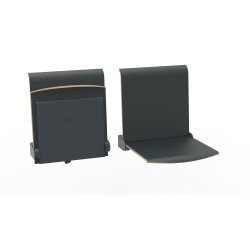 BJERRING B-TPS-1 Vgmonteret stol med Ryg - manuel tip op - Kontakt os for priser og type