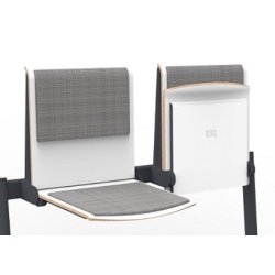 BJERRING B-TPS-1-A Vgmonteret stol med Ryg - automatisk tip op - Kontakt os for priser og type