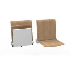 BJERRING B-TPS-1-A Vgmonteret stol med Ryg - automatisk tip op - Kontakt os for priser og type