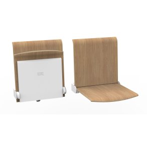 BJERRING B-TPS-1 Vgmonteret stol med Ryg - manuel tip op - Kontakt os for priser og type