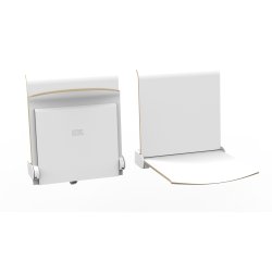 BJERRING B-TPS-1 Vgmonteret stol med Ryg - manuel tip op - Kontakt os for priser og type