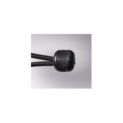 Gummistrop Sort med knop - for 50/60 mm rr - 150 mm