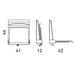 BJERRING B-TPS-1 Vgmonteret stol med Ryg - manuel tip op - Kontakt os for priser og type