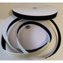 Welcro 20 mm Sort Grov med klb - 25 m rulle