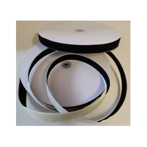 Welcro Grov uden klb 20 mm  Sort  25 m rulle